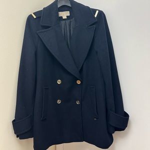 Michael Kors Women’s Pea Mid Lenth Wool Pea Coat